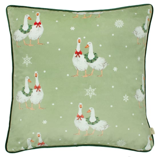 Evans Lichfield Winter Geese Printed Polyester Filled Cushion, - Image 2