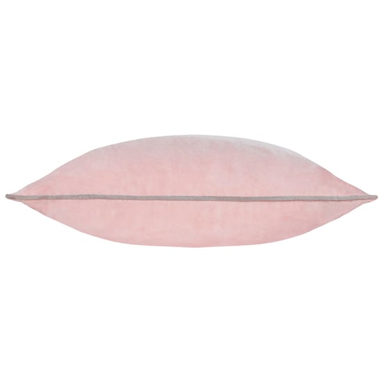 Furn Meridian Velvet Cushion Cover, Blush/Grey - Image 3