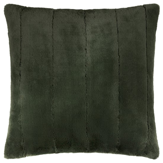 Paoletti Empress Faux Fur Cushion Cover, Pine - Image 2