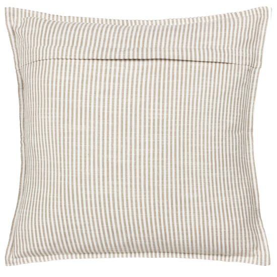 Yard Truro Stripe 100% Cotton Feather Filled Cushion, Natural - Image 3