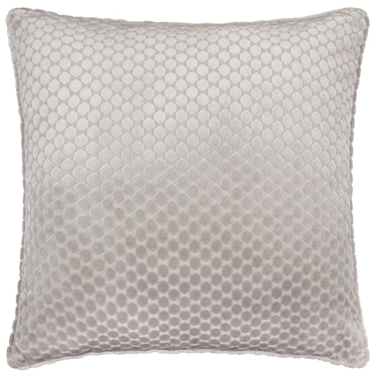 Paoletti Neptune Velvet Cushion Cover, Silver - Image 2