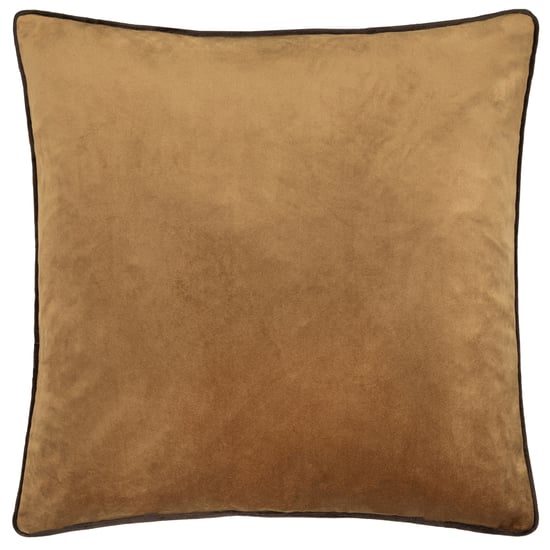 Furn Meridian Velvet Cushion Cover, Caramel/Chocolate - Image 2
