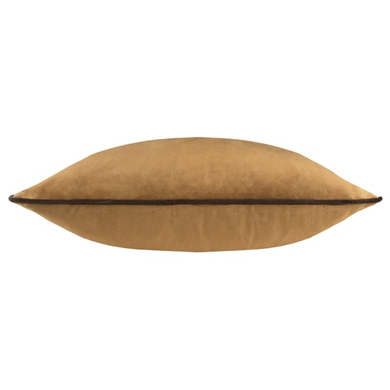 Furn Meridian Velvet Cushion Cover, Caramel/Chocolate - Image 3