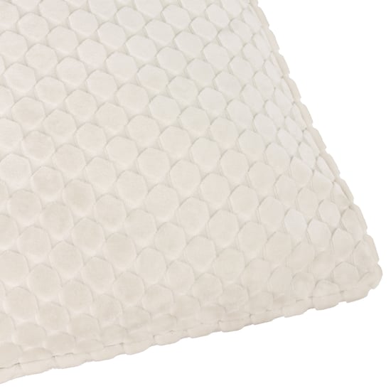 Paoletti Neptune Velvet Cushion Cover, Ivory - Image 4