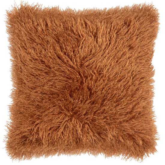 Furn Rowan Faux Fur Polyester Filled Cushion, Ginger - Image 2