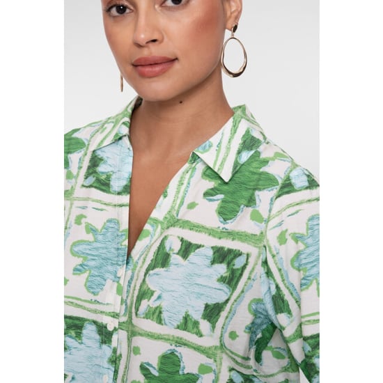 Geisha blouse 63470-20 530 green/light blue - Image 4