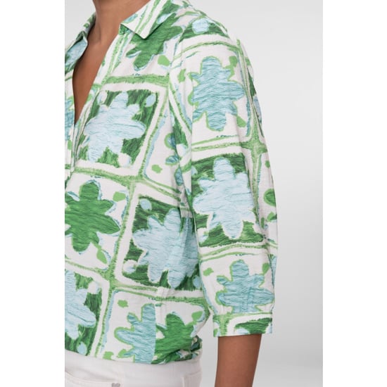 Geisha blouse 63470-20 530 green/light blue - Image 5