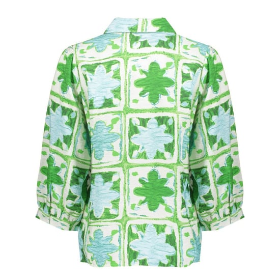 Geisha blouse 63470-20 530 green/light blue - Image 6
