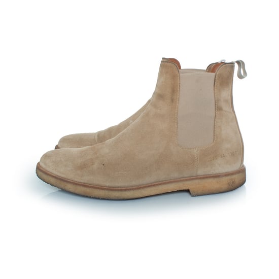 Common Projects, beige suède Chelsea boots - Image 2