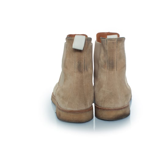 Common Projects, beige suède Chelsea boots - Image 5