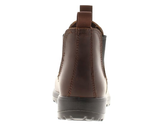 Mens Ladies Smart Boots Chelsea Boot Boulder Leather brown - Image 4