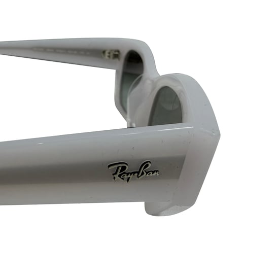 Ray-Ban Zena Cat-Eye Sunglasses in White Acetate - Image 3