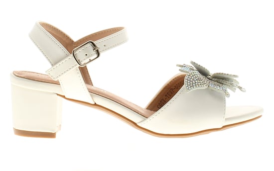 Miss Riot Girls Sandals Party Sparkle Gemma Off White - Image 2