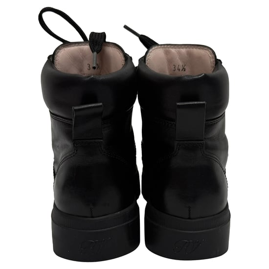Roger Vivier Walky Viv' enkellaarsjes met kristallen versiering in zwart leer - Image 3