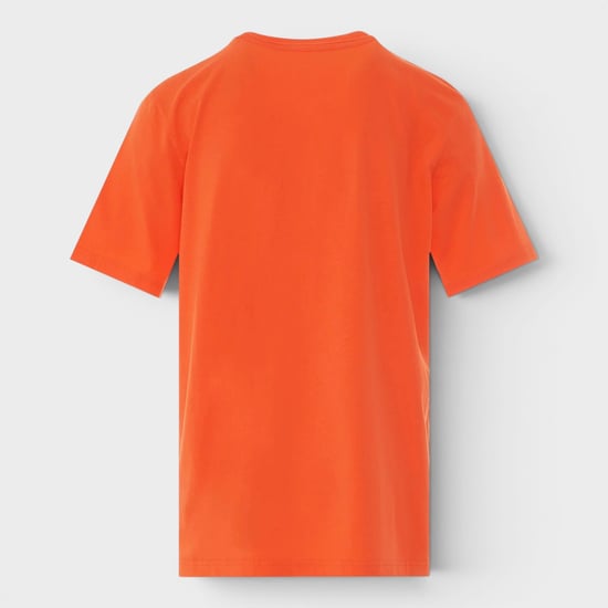 Heron Oversized T-Shirt Orange Black - Image 2