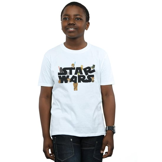 Star Wars Boys Kiddie Logo T-Shirt (White) - Image 2