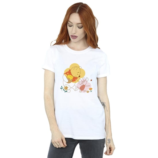Disney Dames/Dames Winnie De Poeh Knorretje Katoenen Vriendje T-shirt (Wit) - Image 2