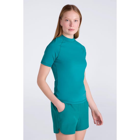 Mountain Warehouse Dames/Dames UV-beschermende Rash Guard (Donker groenblauw) - Image 1