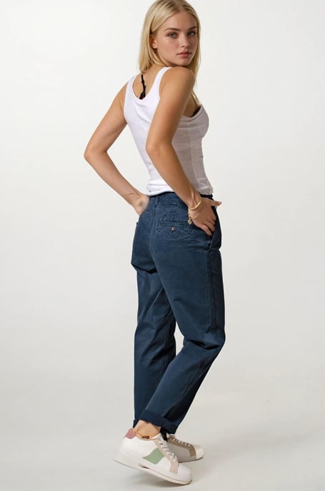 Tapered Ankle Grazer Chino Trousers - Image 5