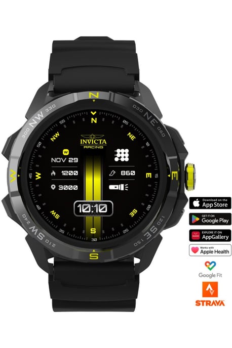 Invicta I-Tech - Racing Limited Edition ITECH-011 Herenhorloge - Smartwatch Uurwerk - Roestvrij Staal met Zwart Wijzerplaat - 47 mm - Image 1