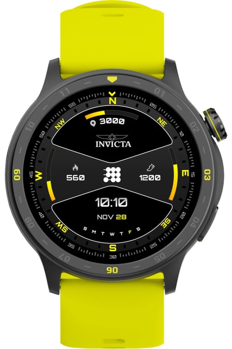 Invicta I-Tech 2 ITECH-002 Herenhorloge - Smartwatch Uurwerk - Roestvrij Staal met Zwarte Wijzerplaat - 45 mm - Image 2