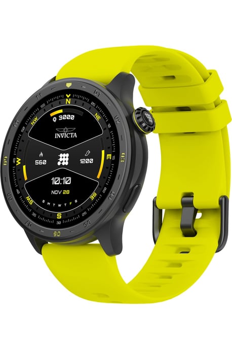 Invicta I-Tech 2 ITECH-002 Herenhorloge - Smartwatch Uurwerk - Roestvrij Staal met Zwarte Wijzerplaat - 45 mm - Image 3