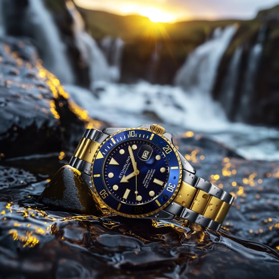 Stührling Depthmaster 4055 Swiss Quartz 40mm Dive Watch - Image 2