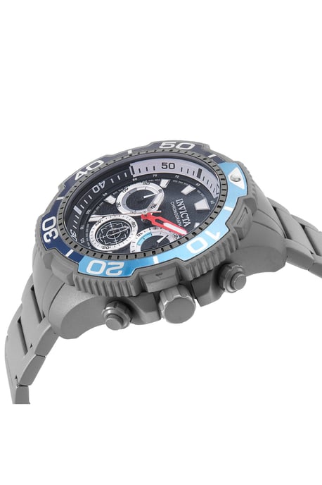 Invicta TI-22 49493 Herenhorloge - Quartz Uurwerk - Titanium met Zwarte Wijzerplaat - 48 mm - Image 2