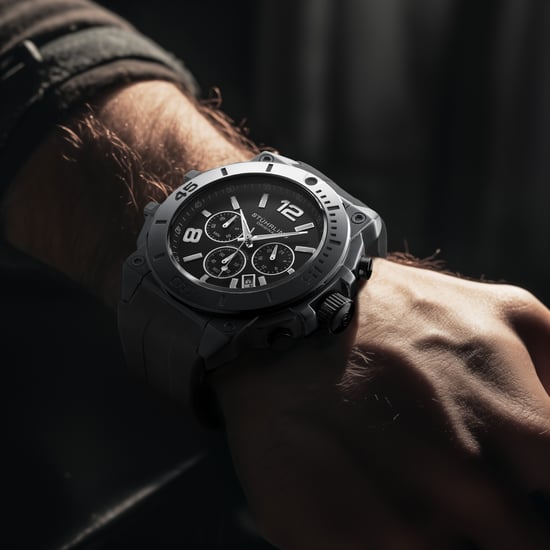 Stührling Spectra 4054 Japanese Quartz Chronograph 50mm - Image 4