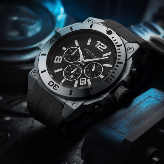 Stührling Spectra 4054 Japanese Quartz Chronograph 50mm - Image 5