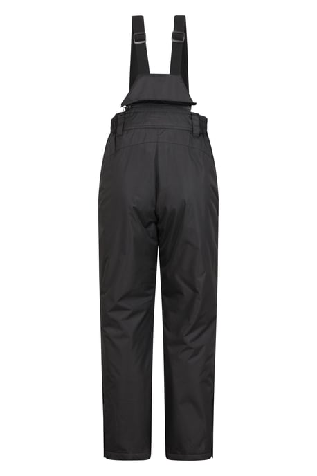 'Moon' Women's Short Ski Pants Insulated Snowproof Elastic Waist Winter Trouser Black - Image 3