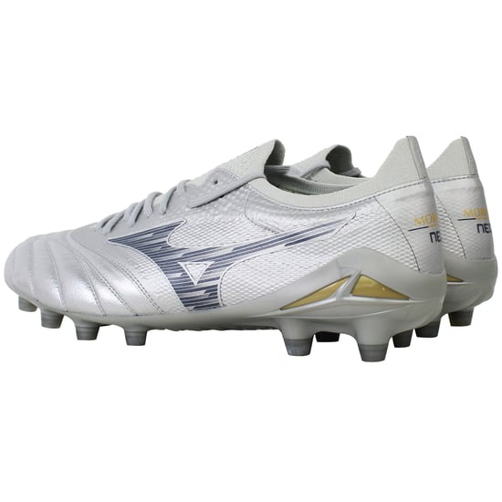 Mizuno Morelia Neo IV Beta Elite Mens Silver Football Boots - Image 3