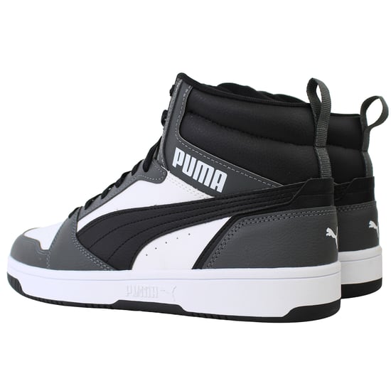 Puma Rebound v6 Mens White/Grey Trainers - Image 3