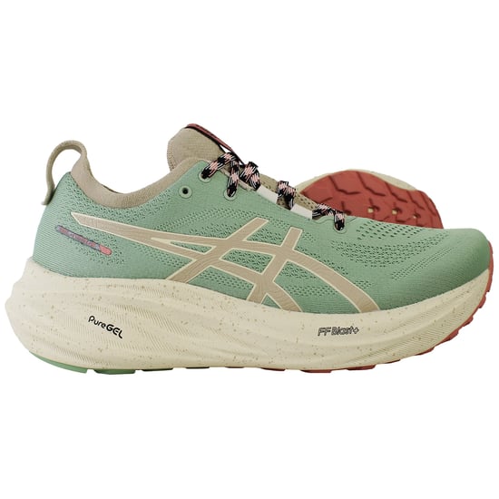 Asics Gel-Nimbus 26 TR Womens Green Running Shoes - Image 4