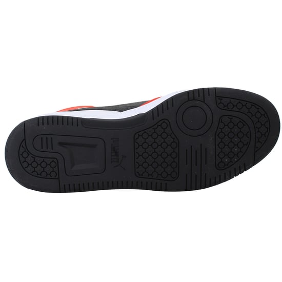 Puma Rebound v6 Mens White/Red Trainers - Image 5