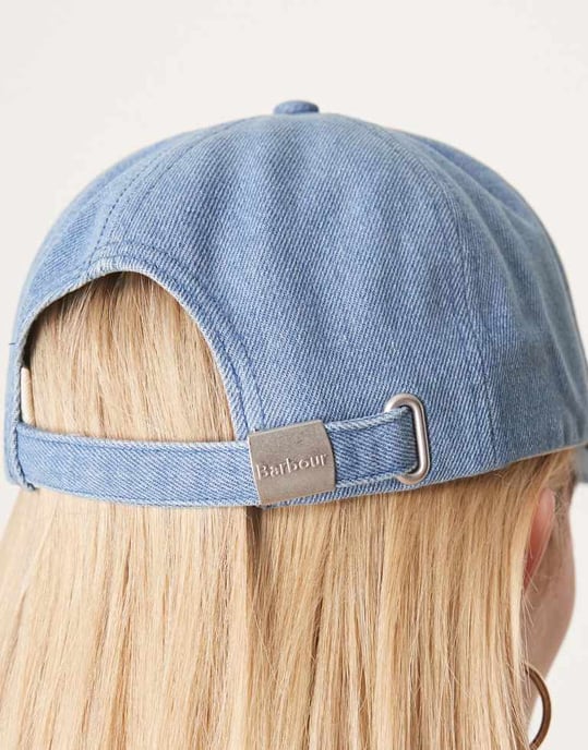 Barbour Emily sports cap in denim - Image 3