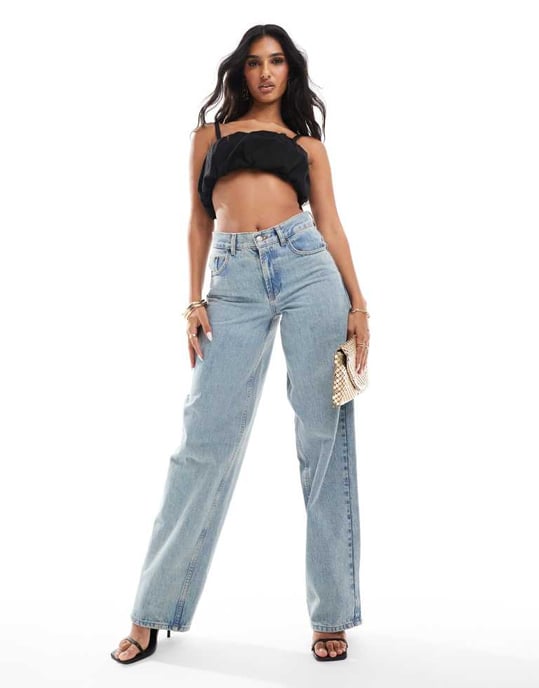 ASOS DESIGN rynkad bubbelformad crop top i svart - Image 4