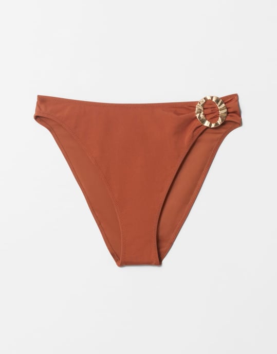 & Other Stories mixa & matcha högbenta bikiniunderdel med sidoringdetalj i bränd orange - Image 2