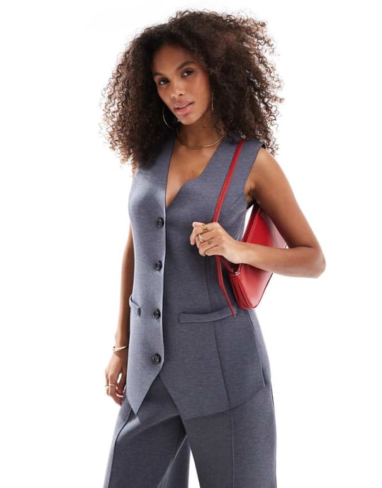 ASOS DESIGN matchande scubastilväst i grått - Image 1