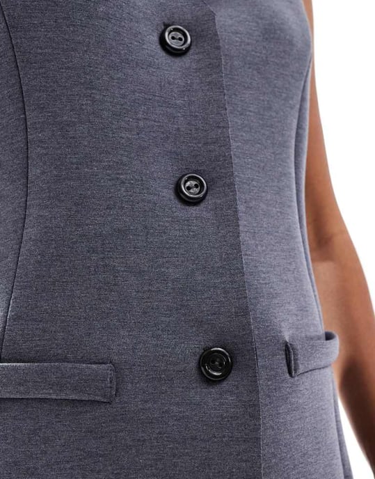 ASOS DESIGN matchande scubastilväst i grått - Image 2