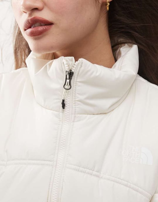The North Face TNF 2000 puffer jacket in off white - Image 3