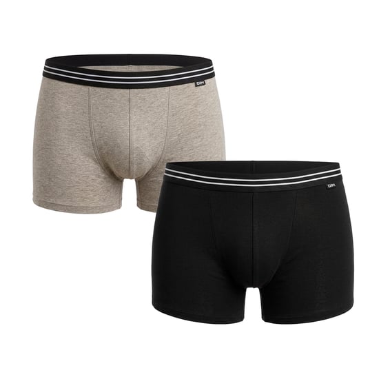 Verpakking van 2 Heren Elastische Katoenen Boxers D6578 - Image 1