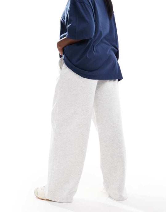 ASOS DESIGN Curve rak ben jogger i ismarl - Image 2