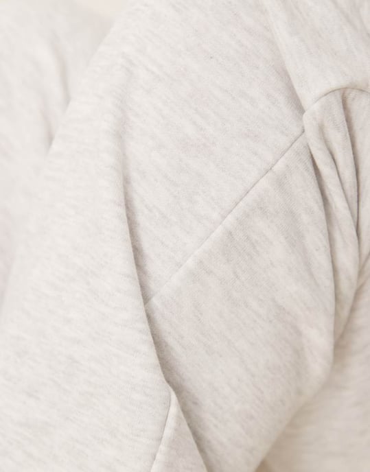 Gina Tricot slim låg midja sweatpant joggers i ljusgrå melange - Image 4