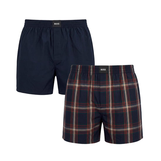 Verpakking van 2 Heren Poplin Pyjama Korte Broeken 50515464 - Image 1