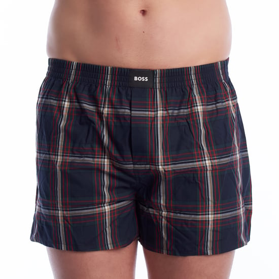 Verpakking van 2 Heren Poplin Pyjama Korte Broeken 50515464 - Image 2