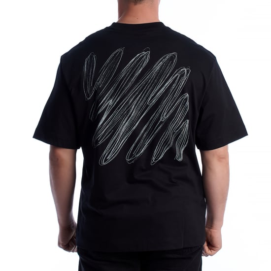 Men's Short Sleeve T-Shirt Scribble Diags 44MAA120G5J00E1001 - Image 3