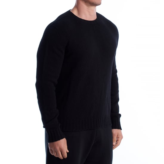 Men's Wool Sweater with Embroidered Logo PMHE027C99KNI001 - Image 3