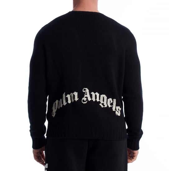 Men's Wool Sweater with Embroidered Logo PMHE027C99KNI001 - Image 5
