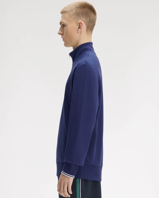 Half Zip Sweatshirt in Dark Blue - Image 2